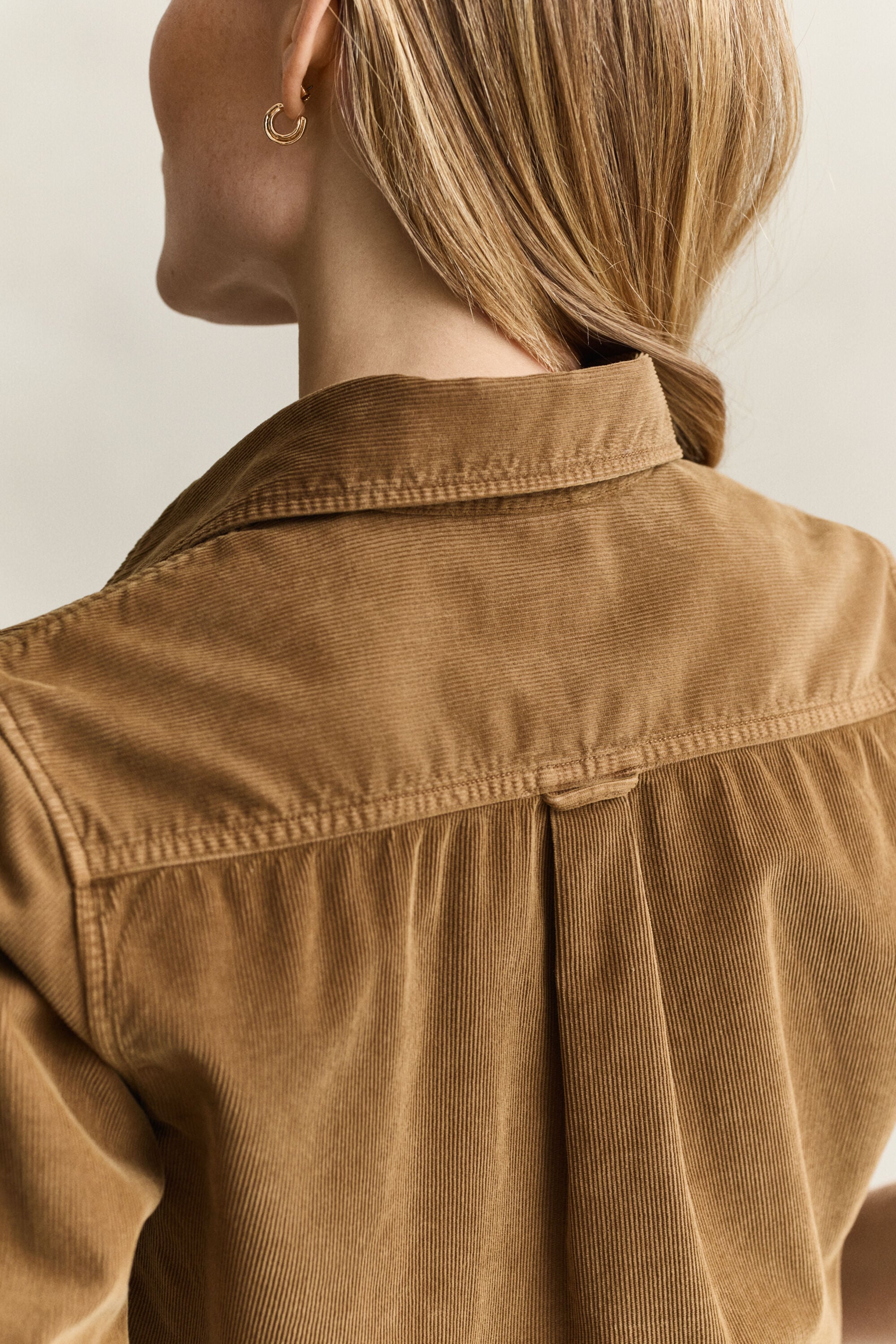 Regular corduroy overhemd