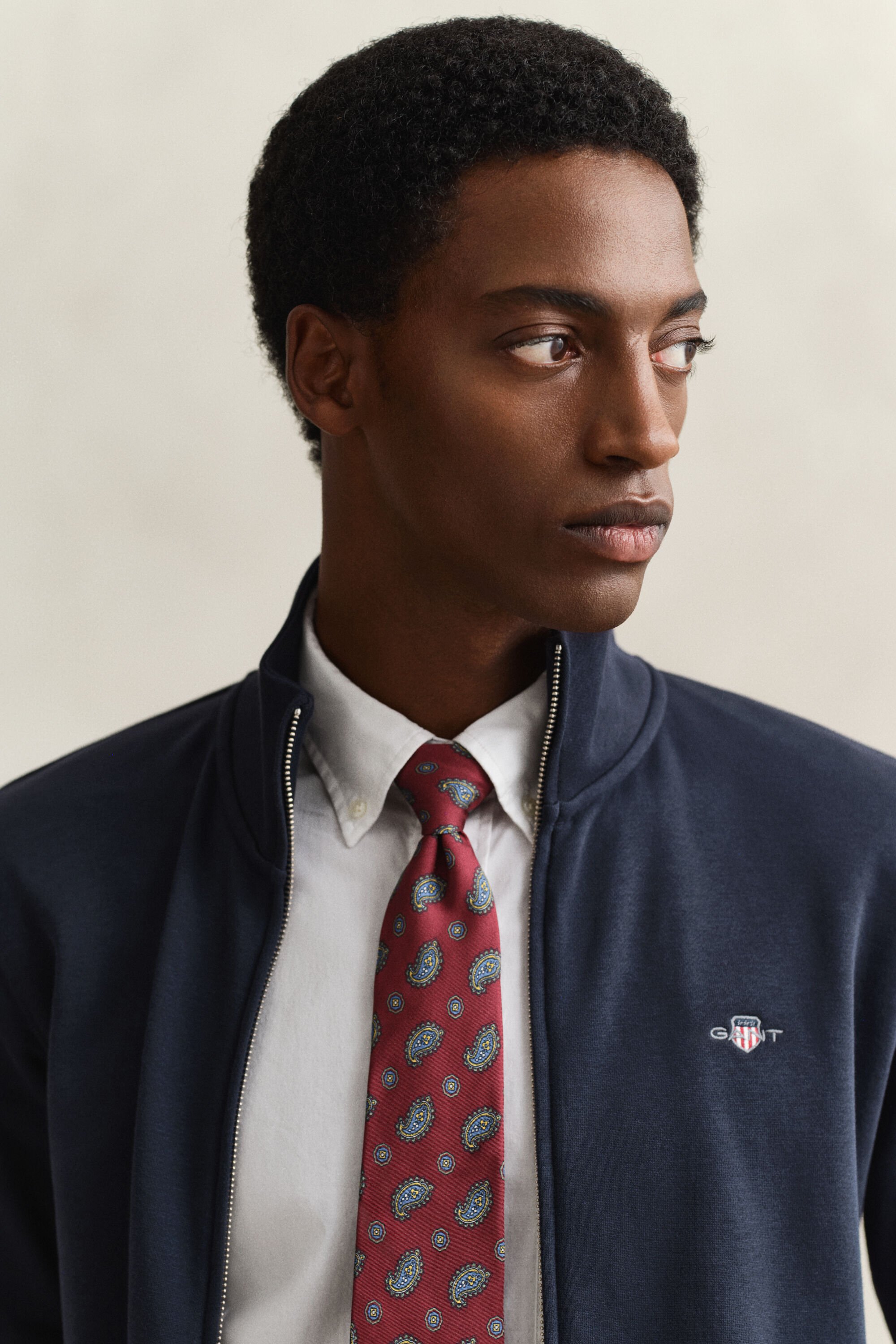 Shield sweatshirt met ritssluiting