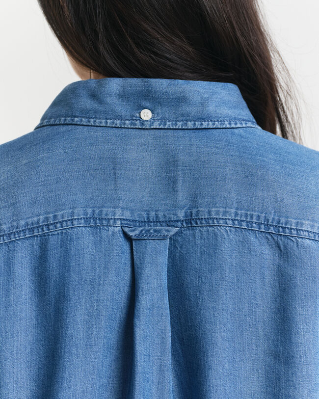 Relaxed Fit indigo overhemd