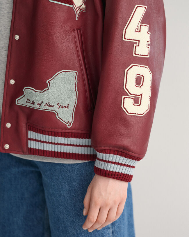 Leren GANT Varsity Jacket