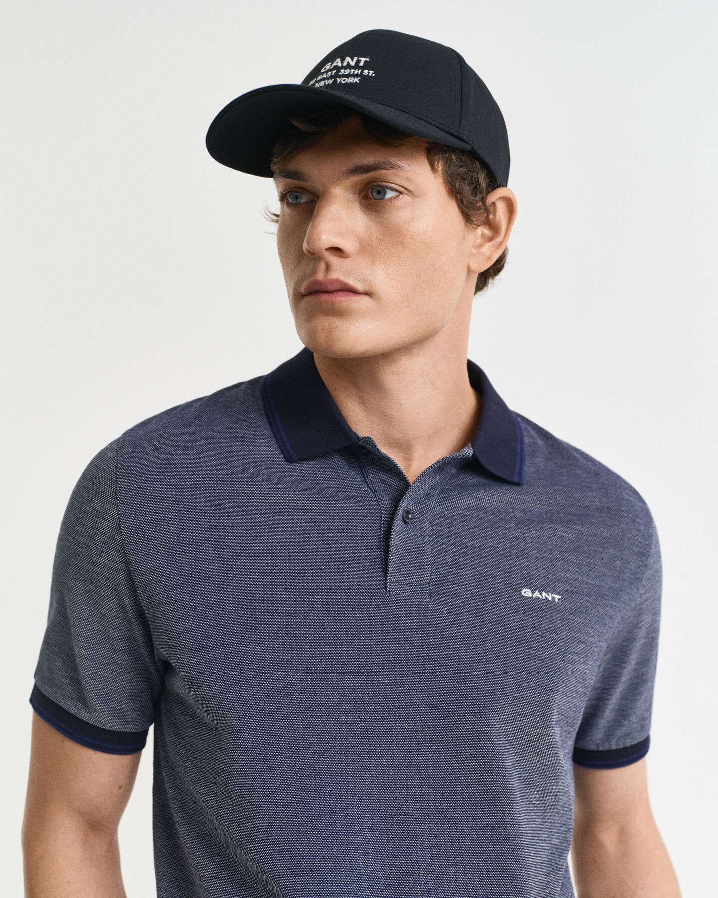 4-kleurig Oxford piqué poloshirt