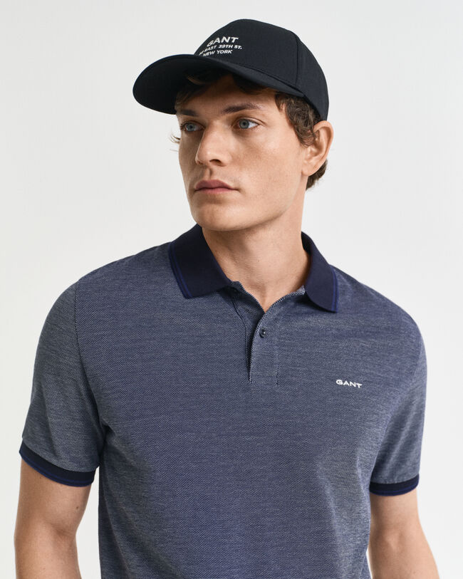4-kleurig Oxford piqué poloshirt