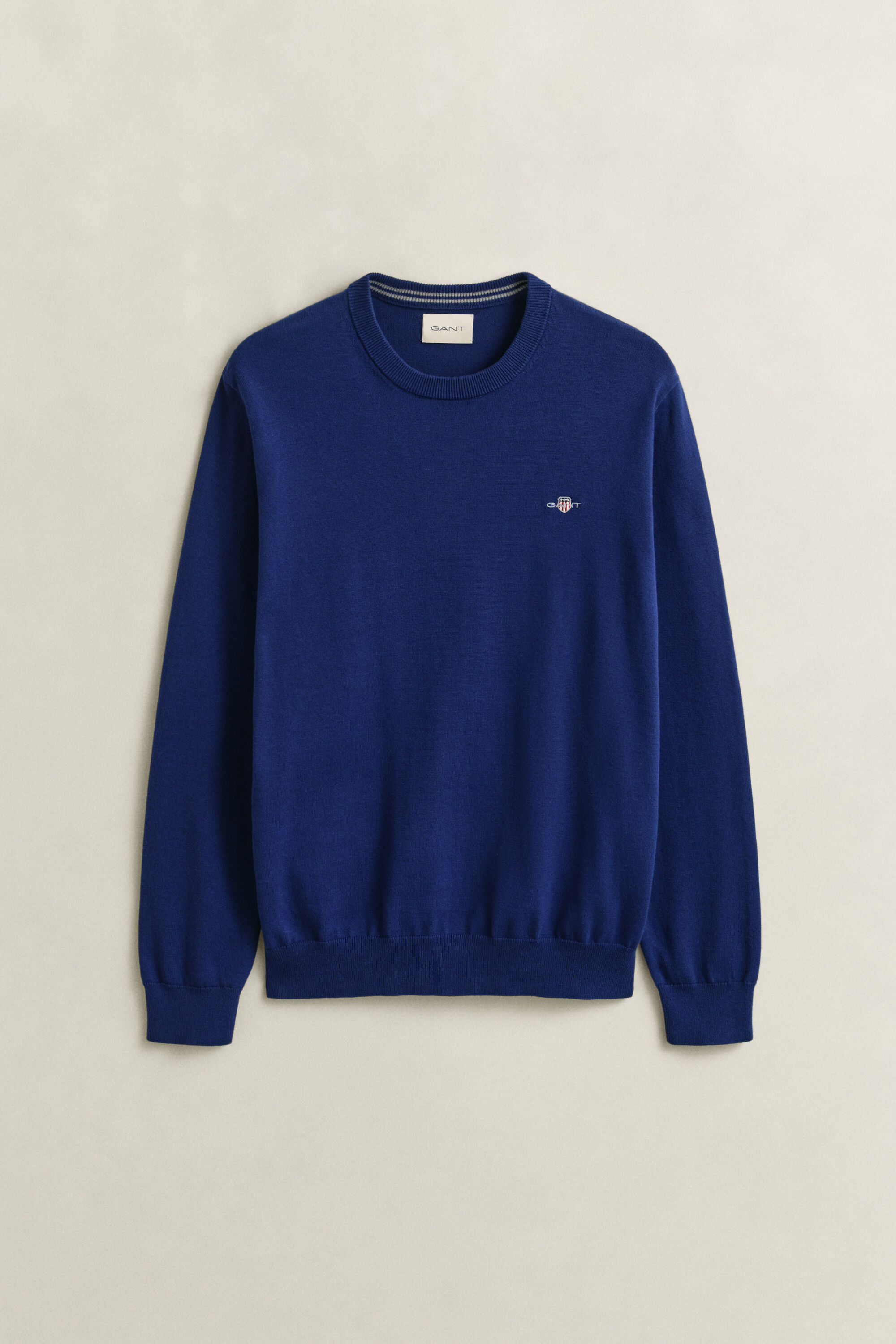 Katoenen trui met ronde hals