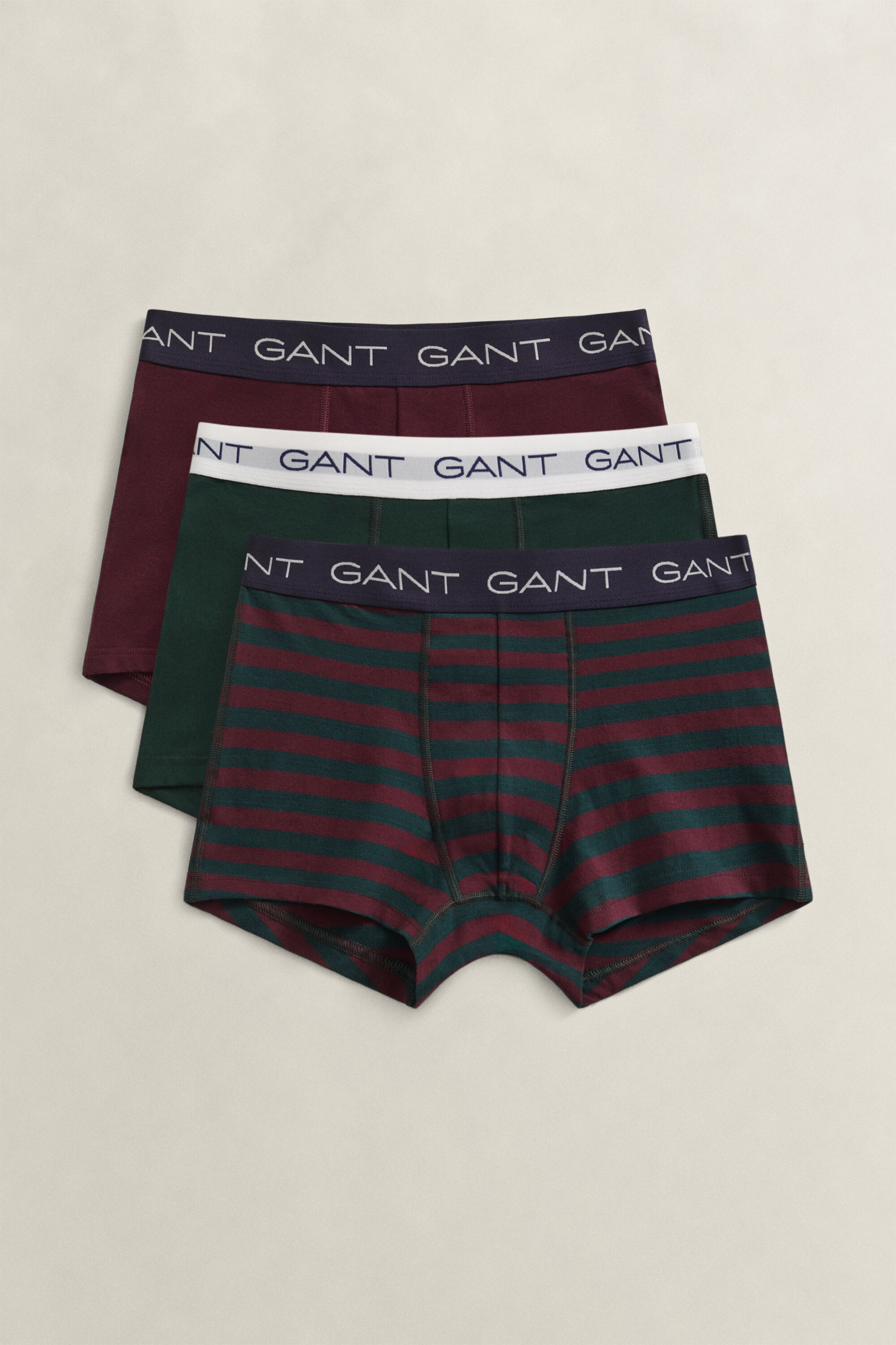 Set van drie gestreepte boxershorts in cadeauverpakking