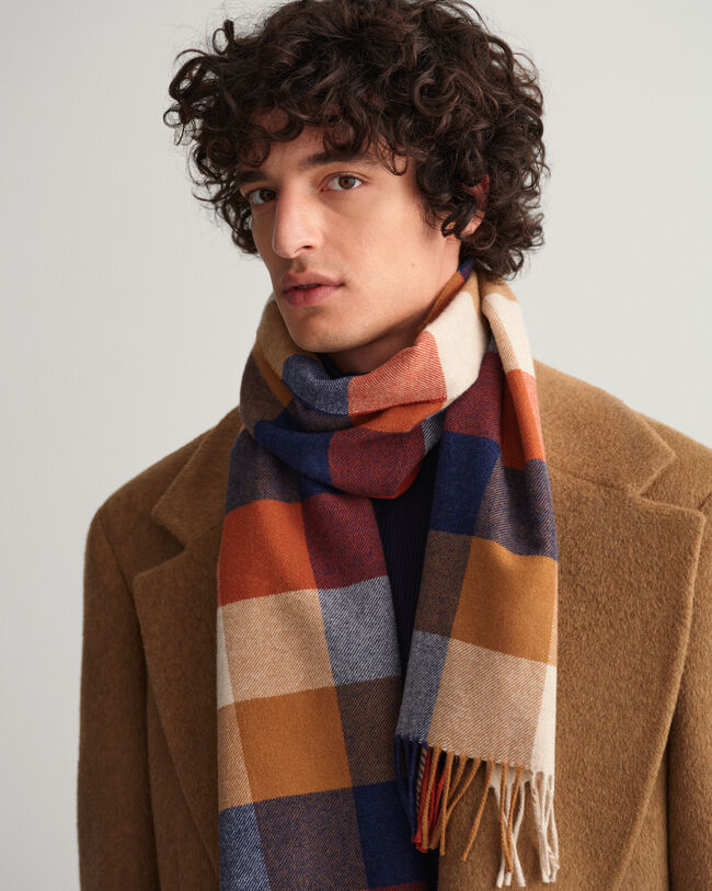 Sjaal met verschillende ruitjes