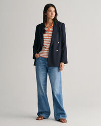 Shield piqu&eacute; poloshirt met strepen