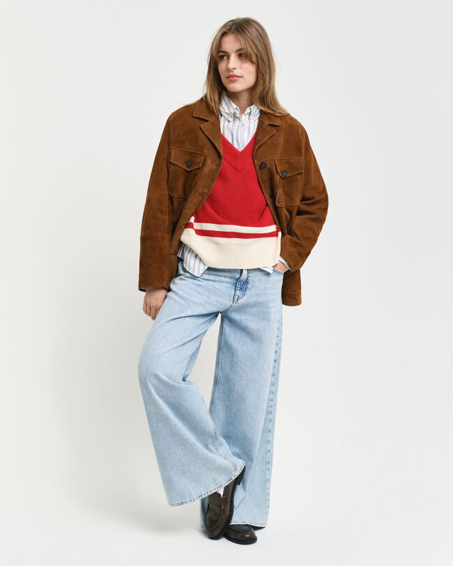 Relaxed Fit suède blazer