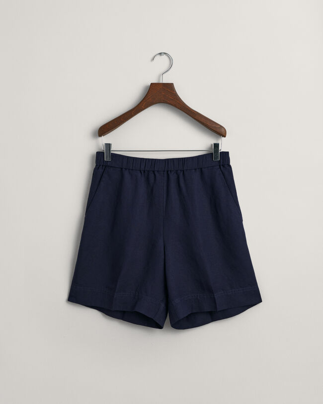 Relaxed Fit Pull-On short van linnenmix