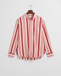 Relaxed Fit Seersucker overhemd met brede strepen