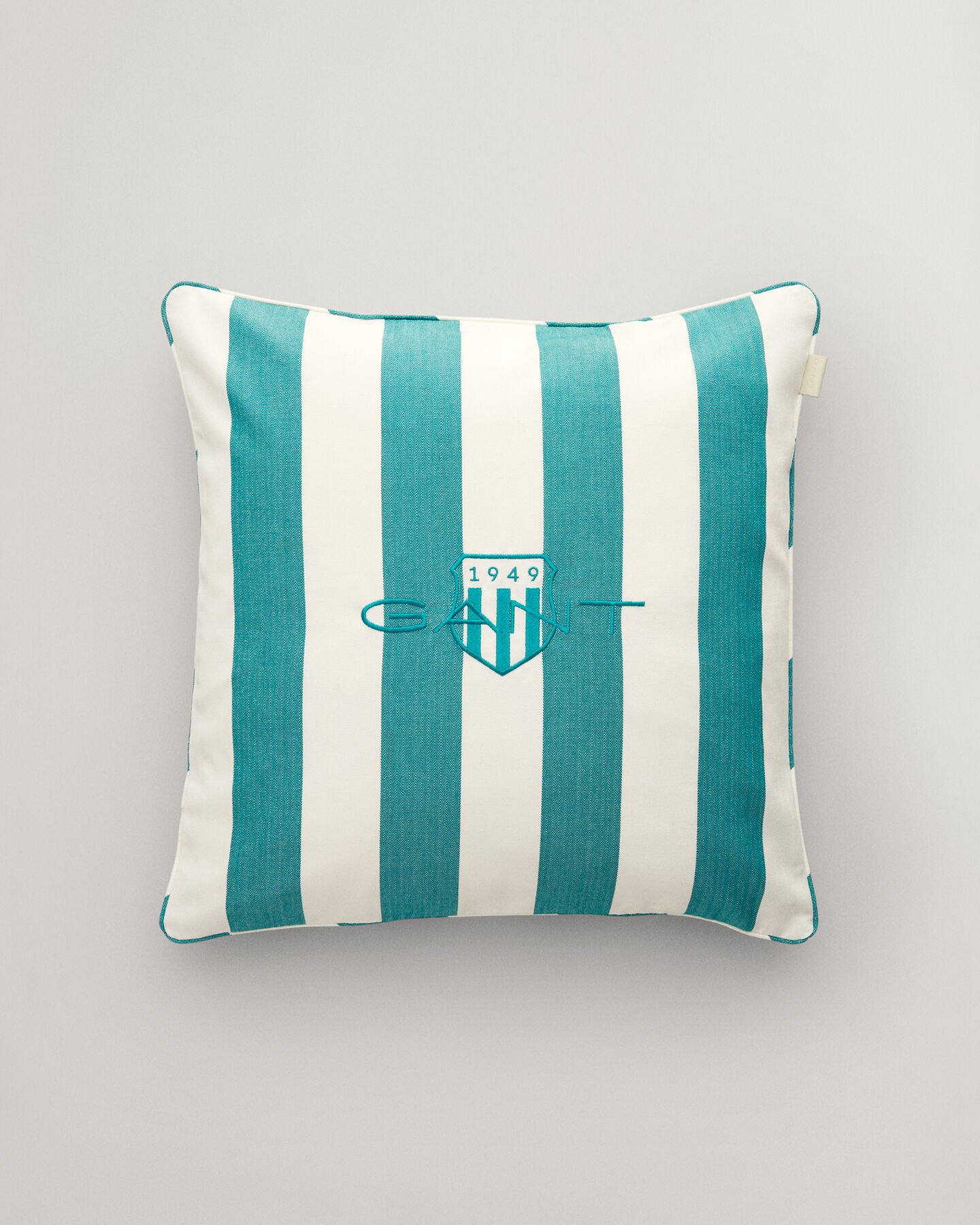 Striped Archive Shield Cushion