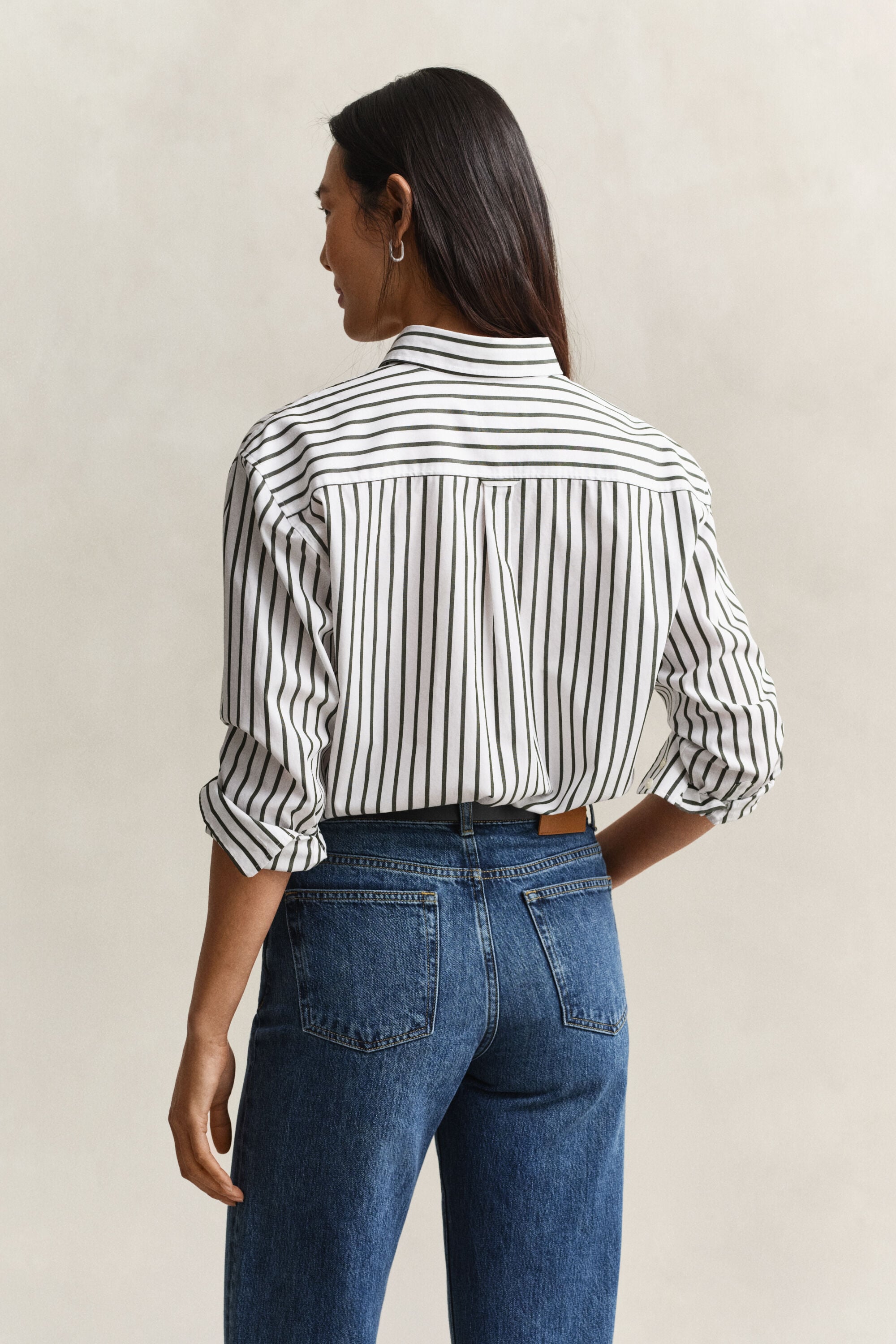 Relaxed Fit klassiek gestreept overhemd van poplin