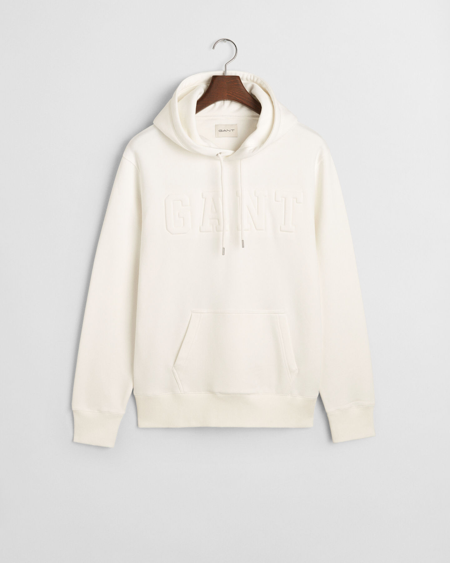 Hoodie met gebosseleerd logo