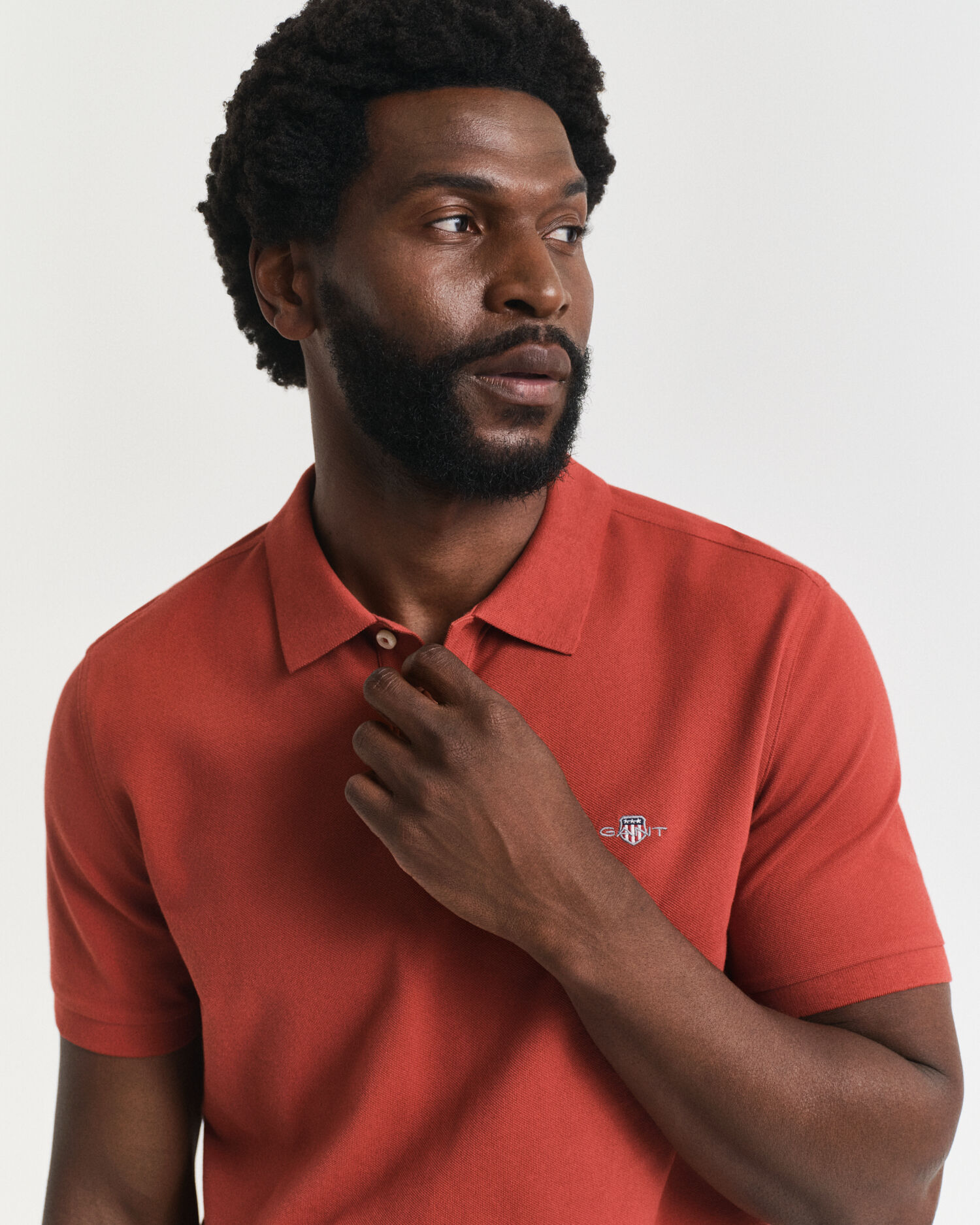 Regular Fit Shield piqué poloshirt