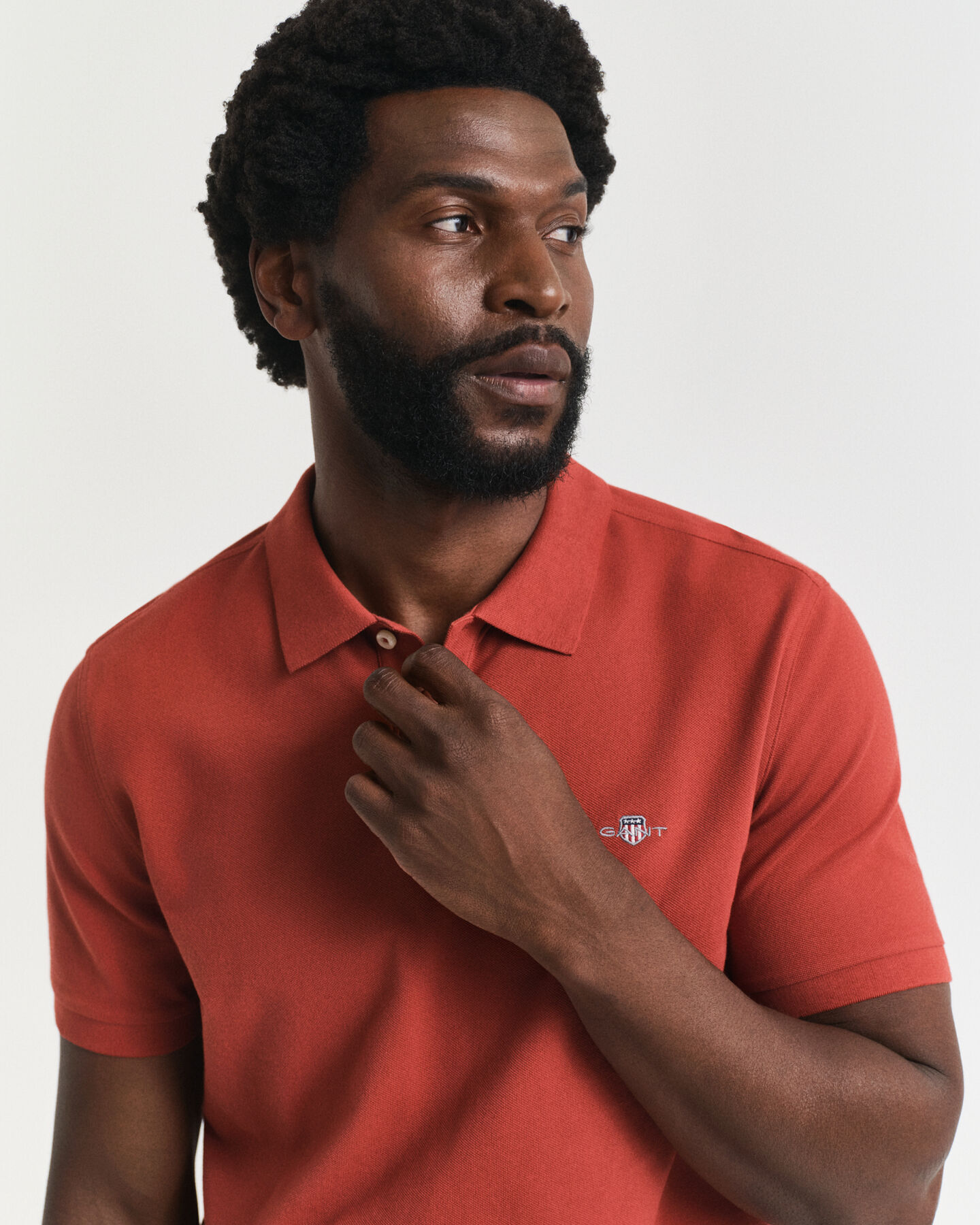 Regular Fit Shield piqué poloshirt