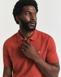 Regular Fit Shield piqué poloshirt