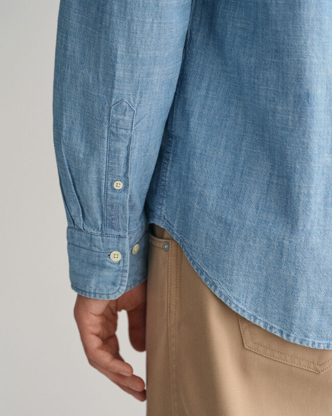 Relaxed Fit chambray overhemd