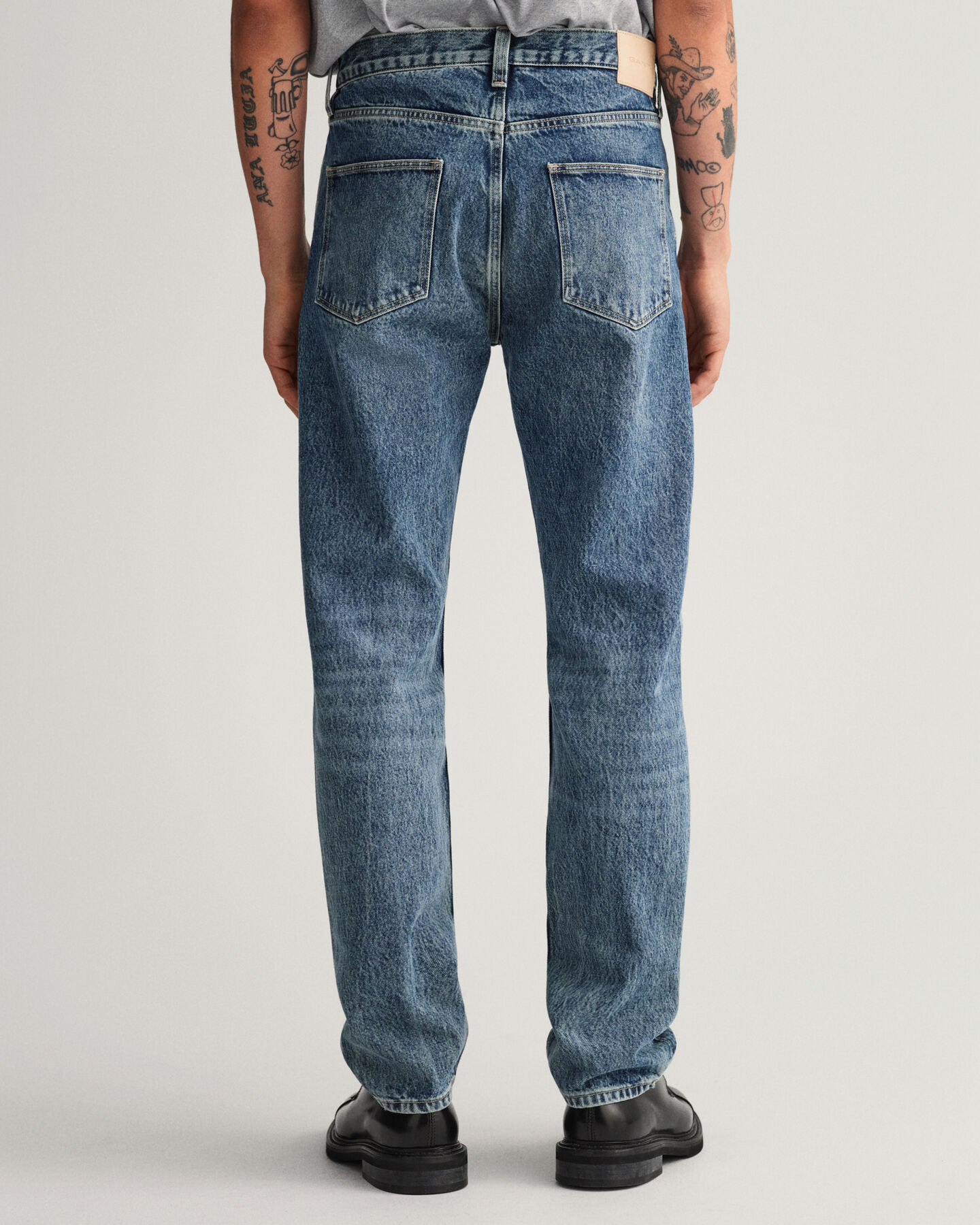 Hayes Slim Fit jeans met vintage wassing