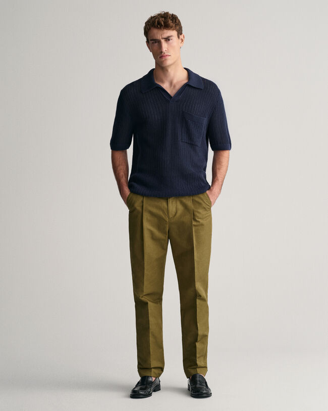 Regular Fit kostuumbroek van katoen