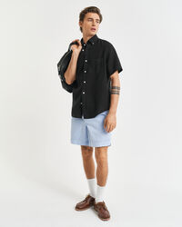 Regular Fit Sunfaded short met trekkoordje