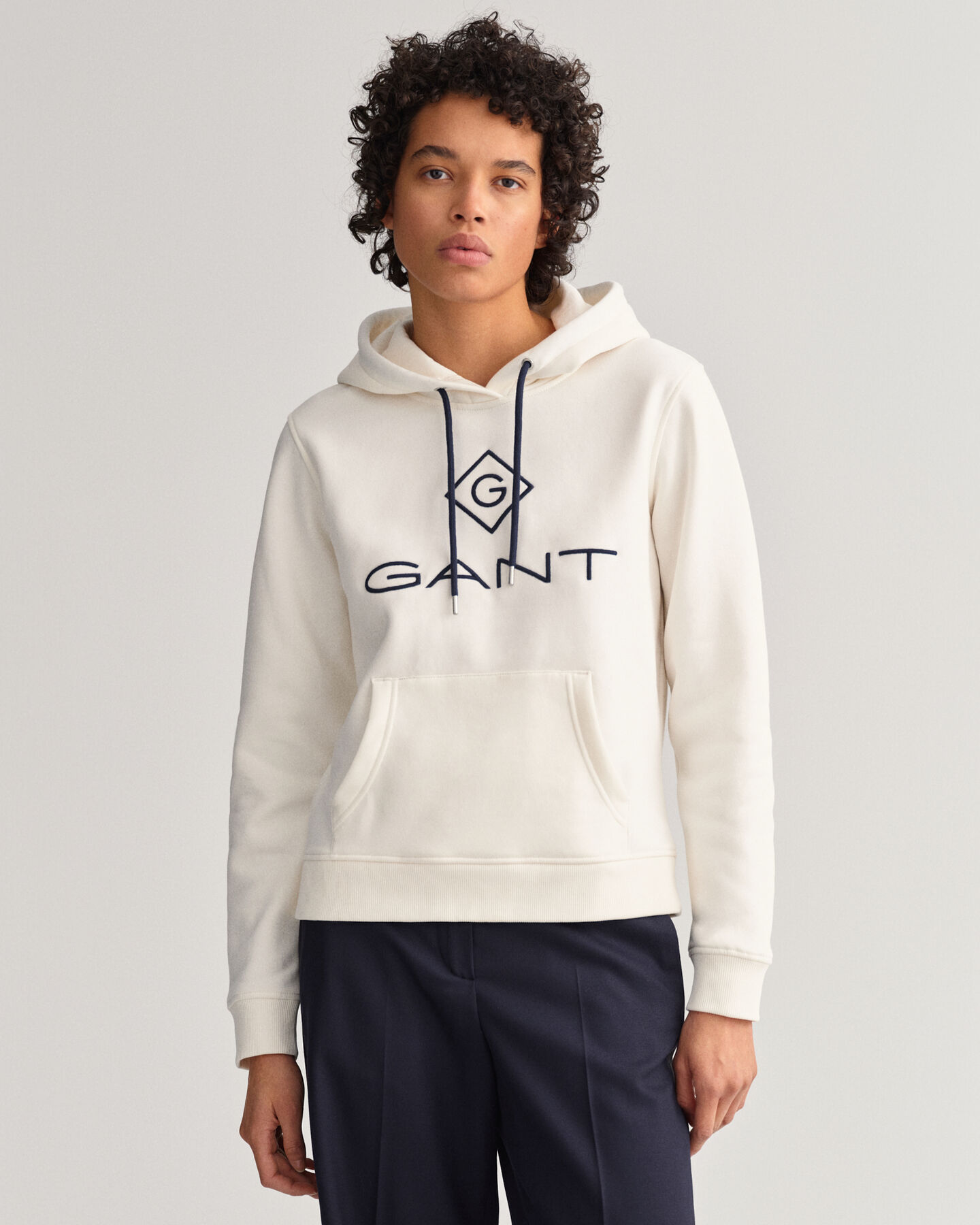 Logo hoodie van sweatstof