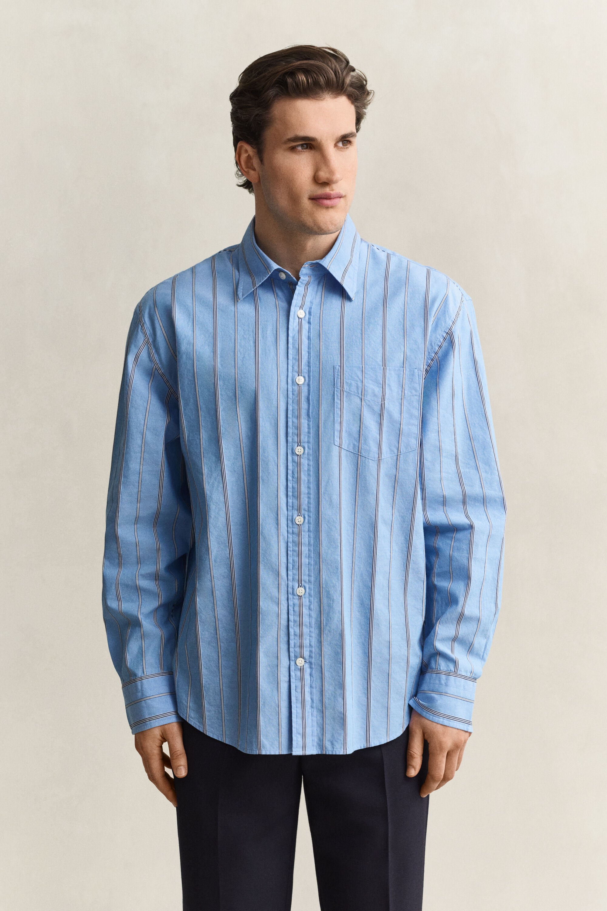 Relaxed Fit Dobby Striped overhemd
