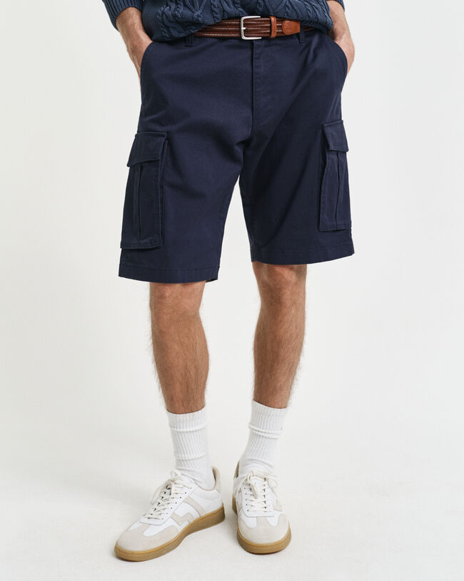 Relaxed Fit cargoshort van keperstof