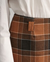 Geruite wollen minirok