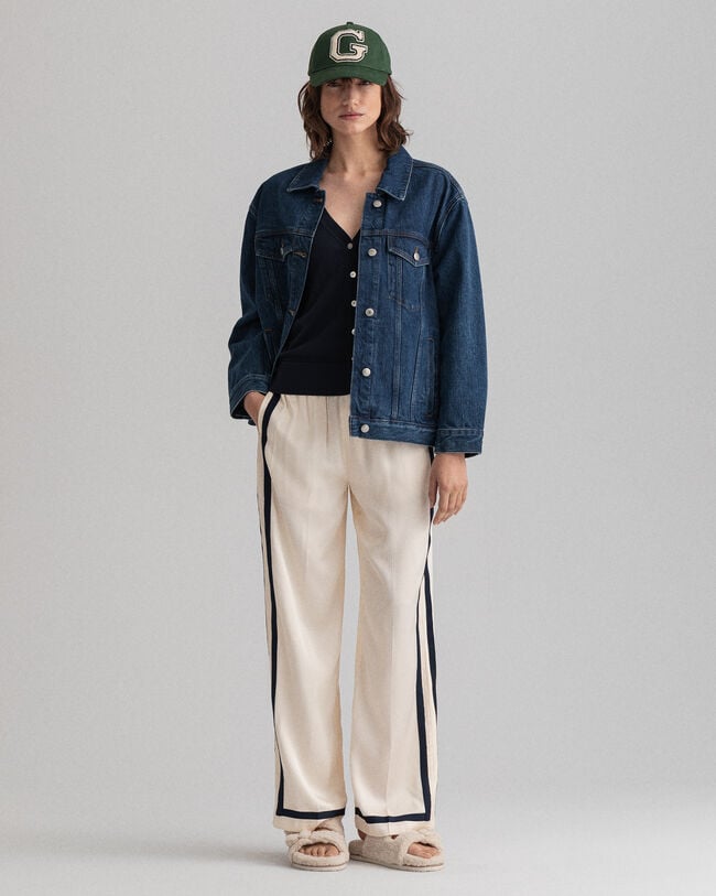 Vest met V-hals van licht katoen