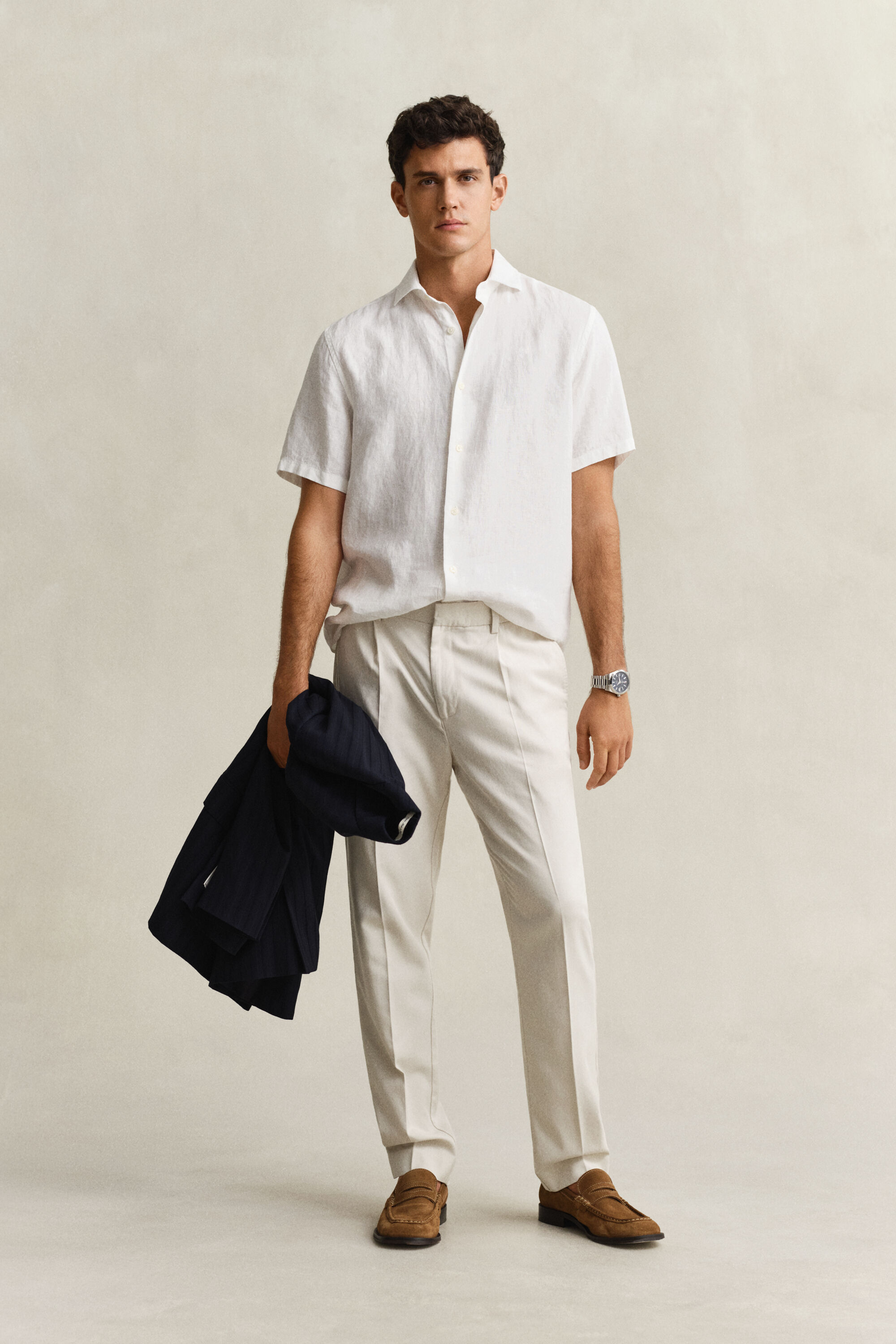 Broek van lyocellmix