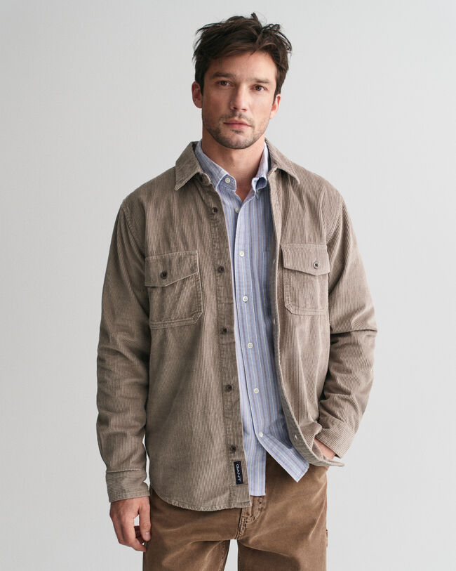 Regular Fit overshirt van corduroy