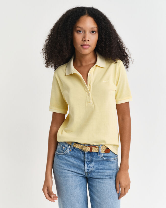 Sunfaded piqu&eacute; poloshirt