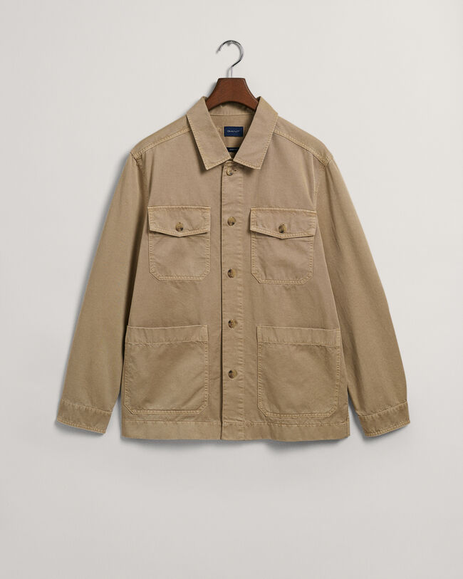 Speciaal geverfd Twill overshirt