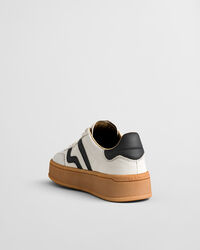 Cuzmani sneakers met leer en su&egrave;de