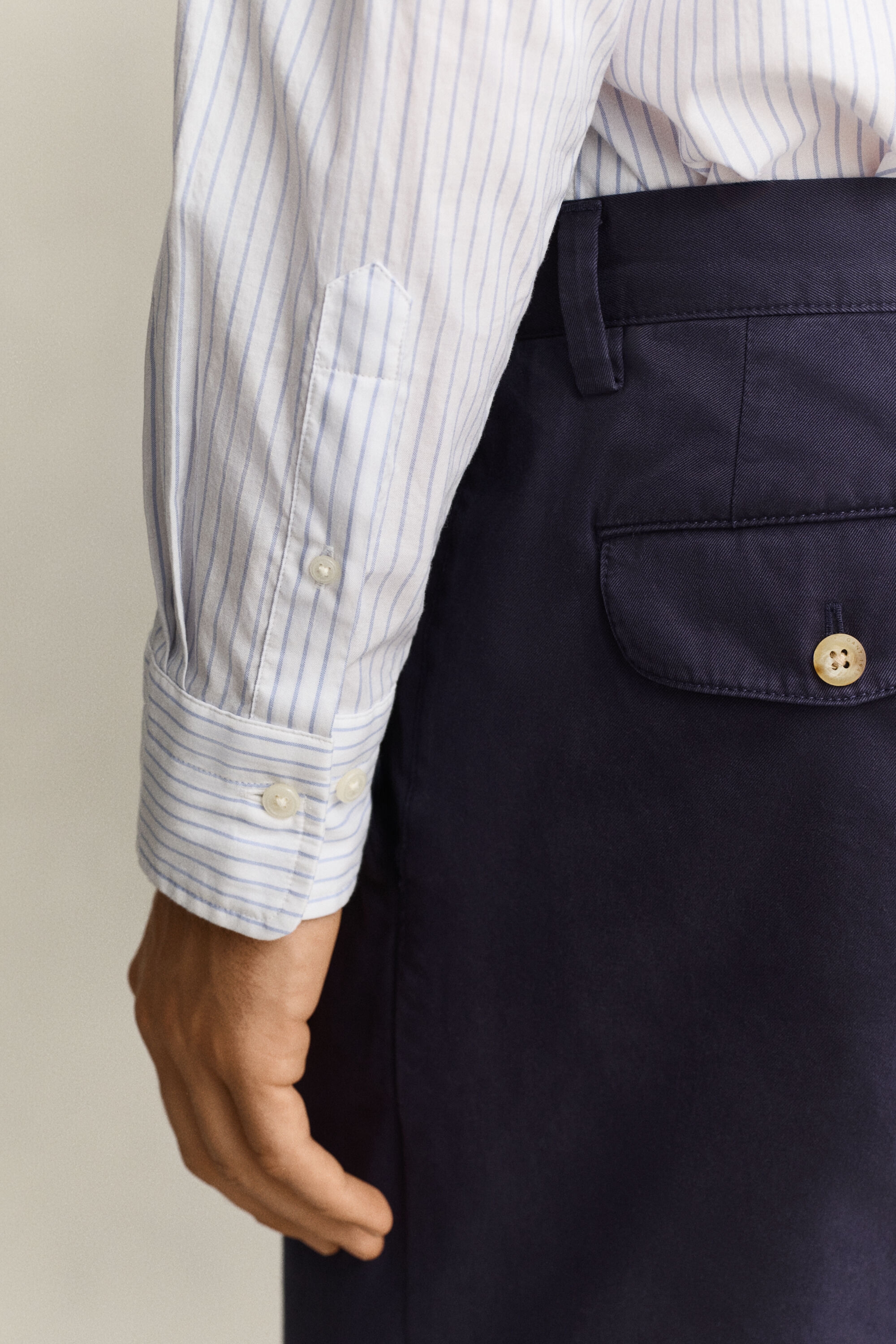 Gant x Yale gestreept Oxford-overhemd