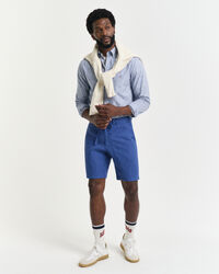 Relaxed Fit linnen short met trekkoordje