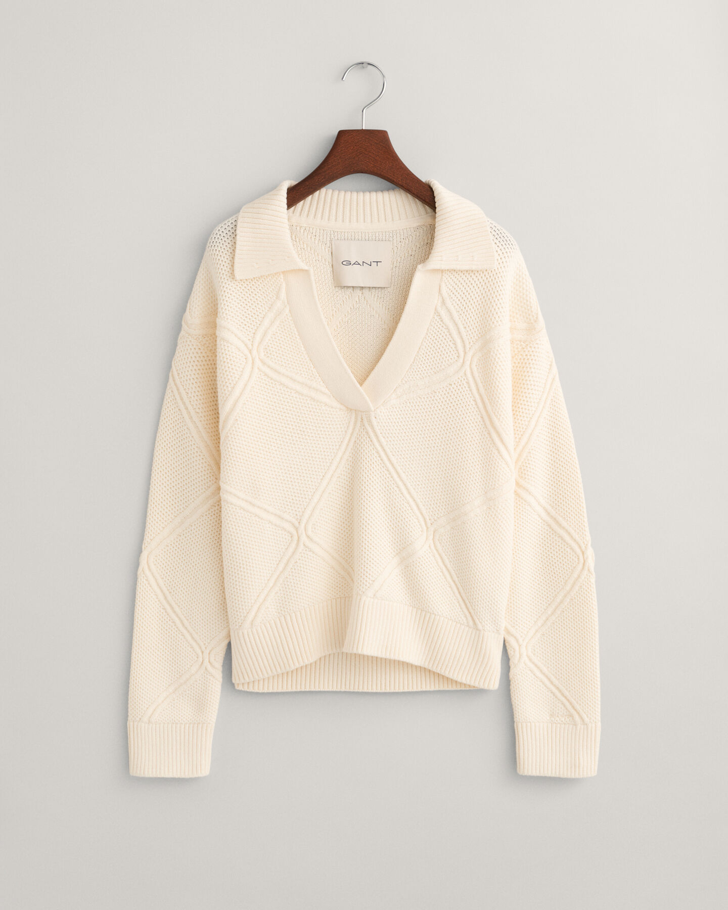 Textured gebreide Rugger