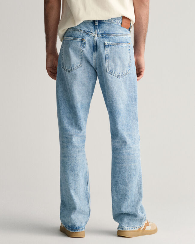 Loos Fit jeans met wijde pijpen