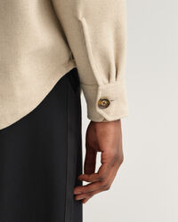 Overshirt van wolmix