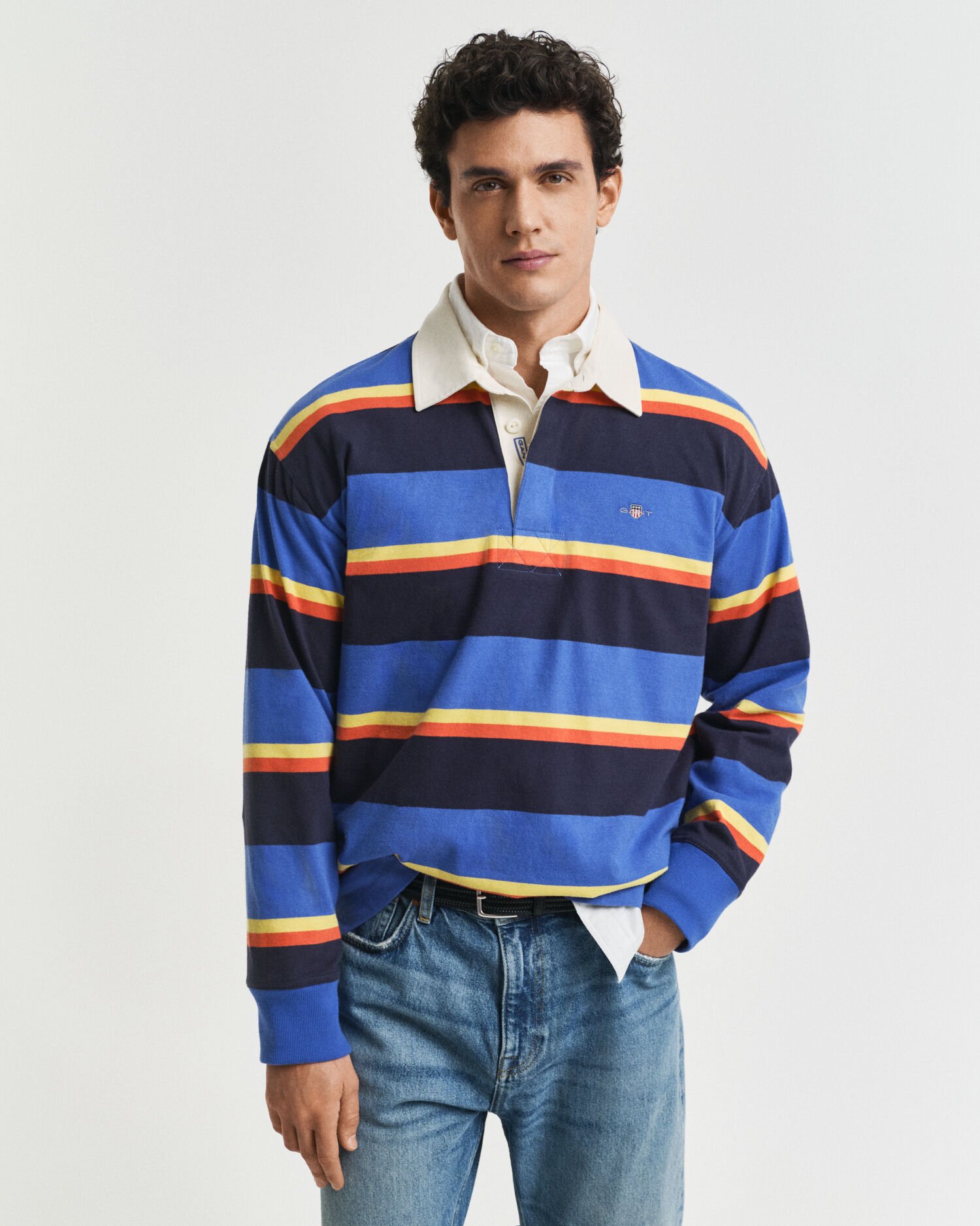 Heavy Rugger met gekleurde strepen