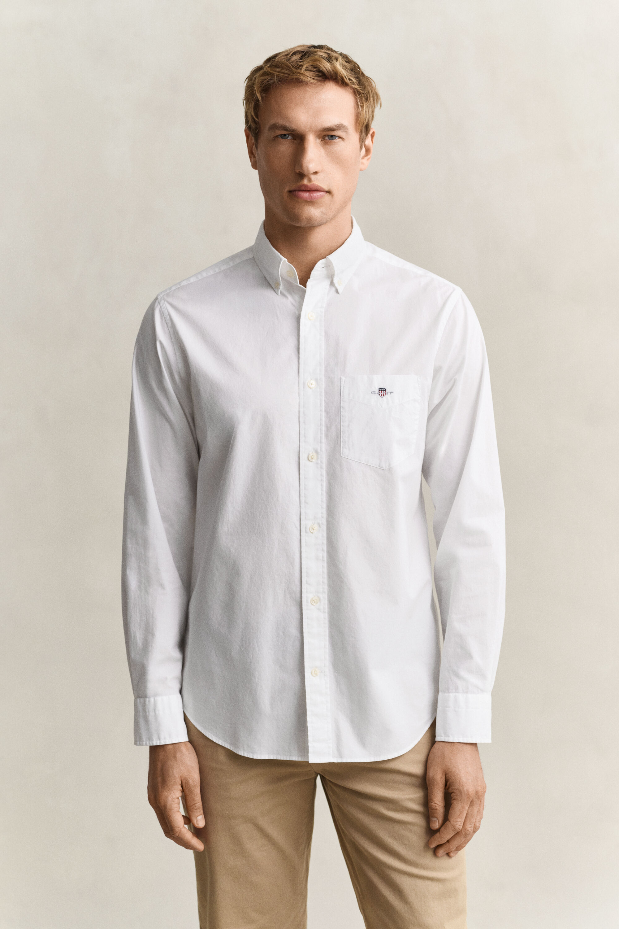Regular Fit Classic overhemd van poplin