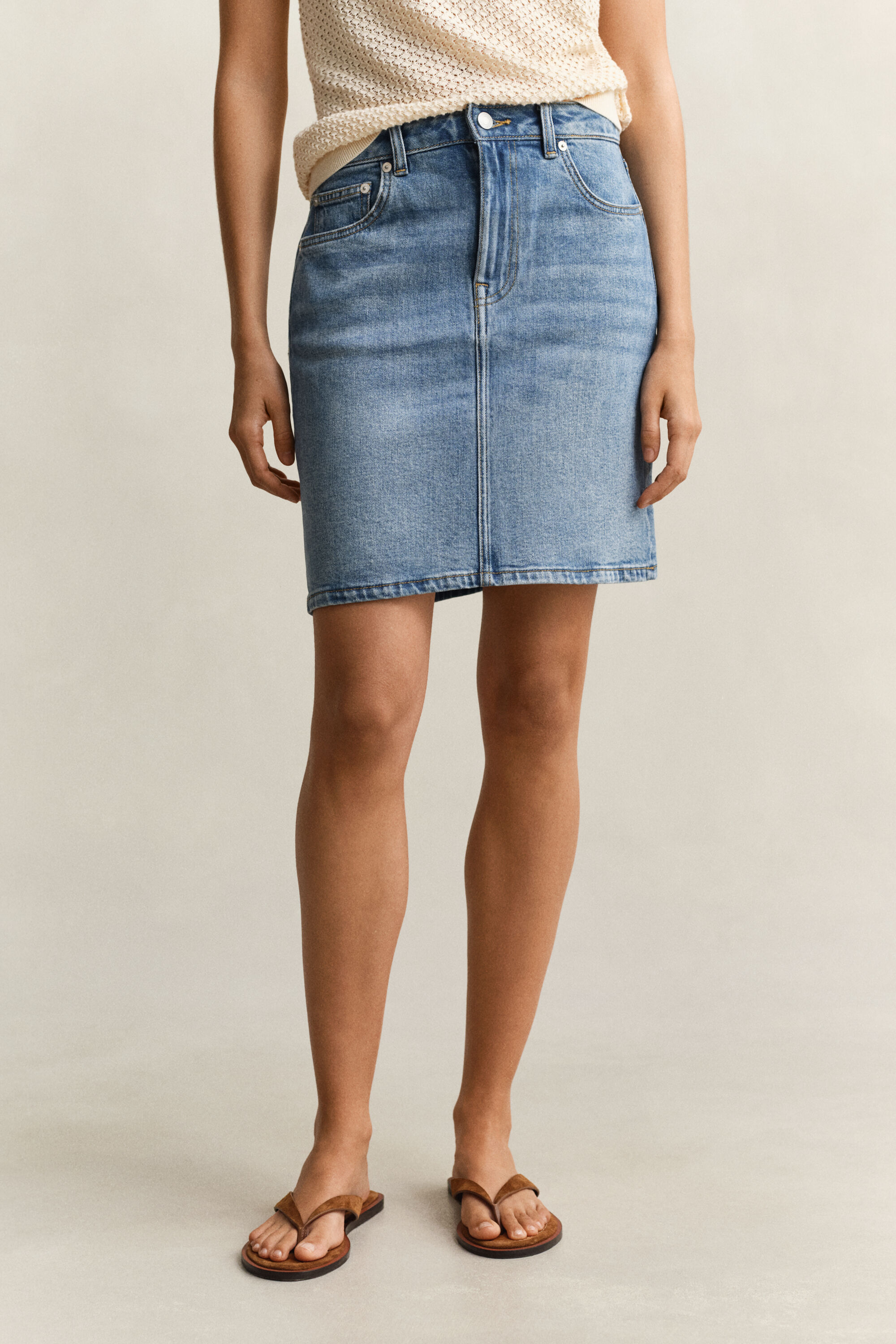 Korte denim rok