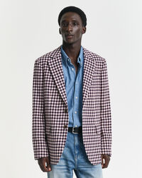 Regular Fit geruite blazer van katoenmix