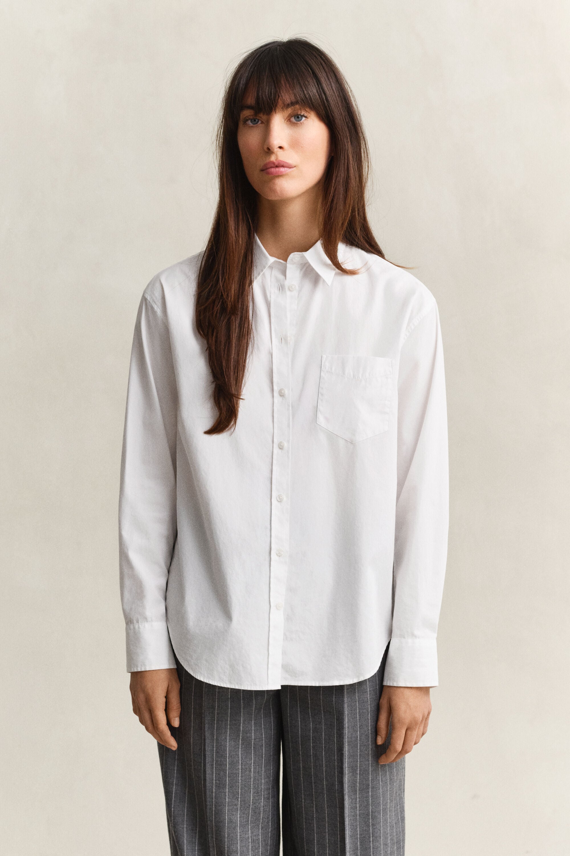 Relaxed Fit Classic overhemd van poplin