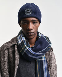 Gebreide wollen beanie