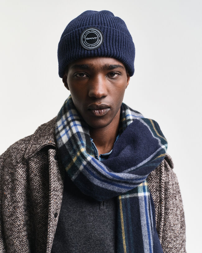 Gebreide wollen beanie