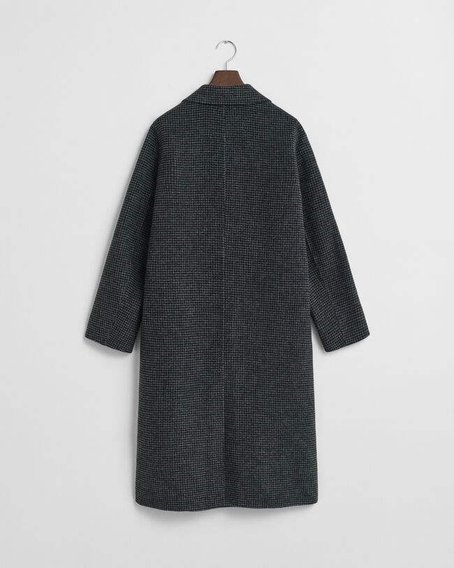 Handgestikte Car Coat met ruiten