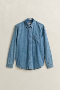 Regular Fit denim overhemd