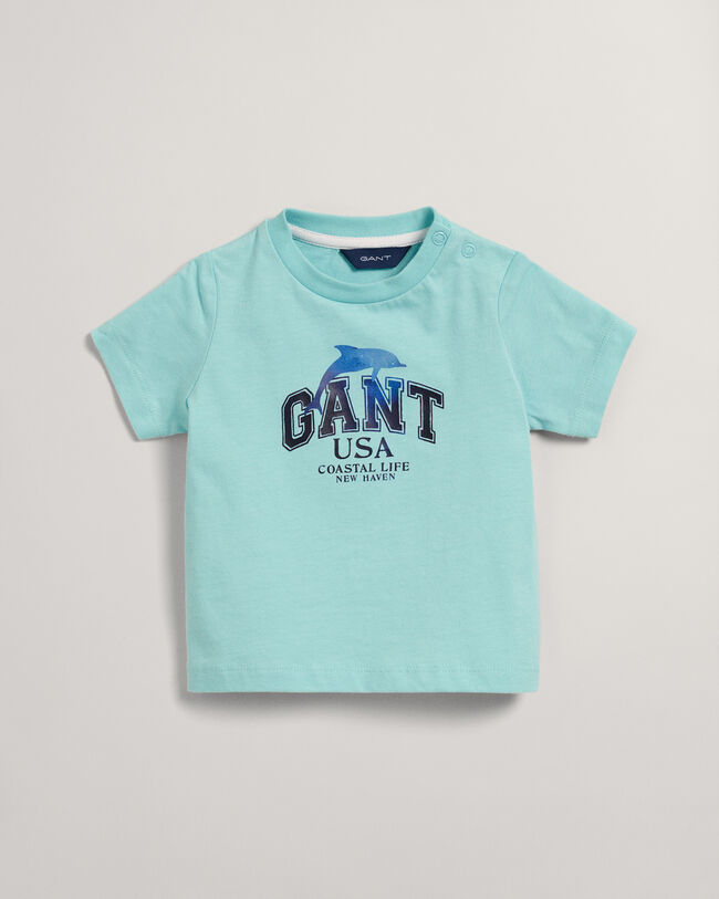 Baby Boy GANT Dolphin Print T-shirt