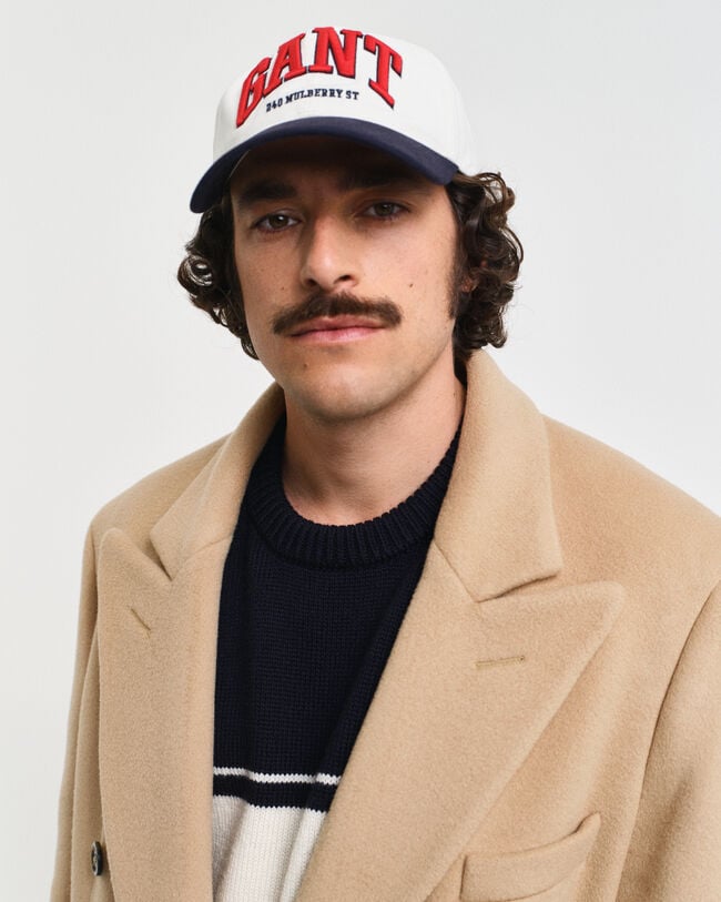 Double-breasted wollen jas