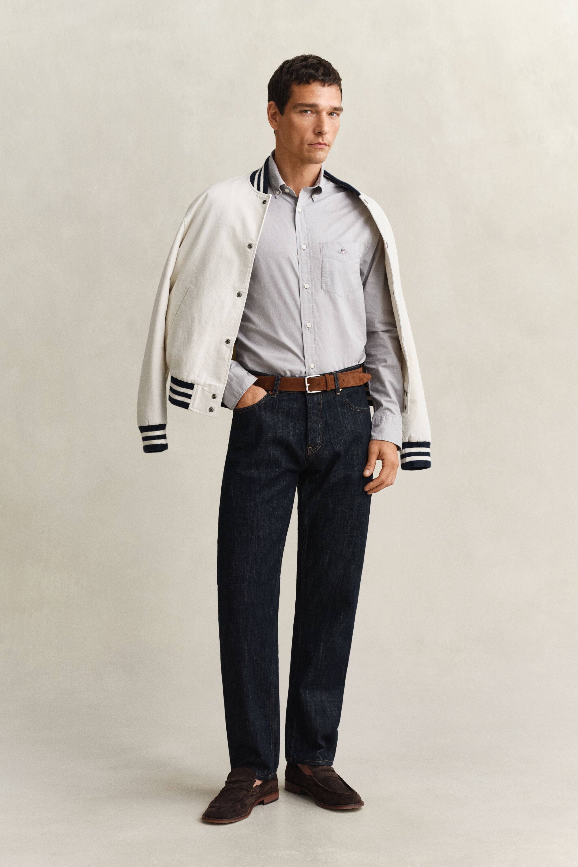 Regular Fit Classic overoverhemd van poplin